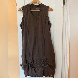 Neon Buddha sleeveless midi Dress Brown Size L